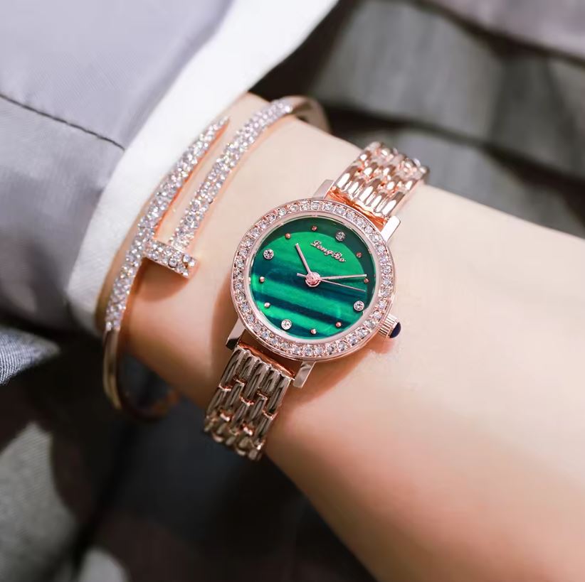 LONGBO 83159 Luxury Crystal Diamond Women's Quartz Watch | Stainless Steel Waterproof Fashion Wristwatch