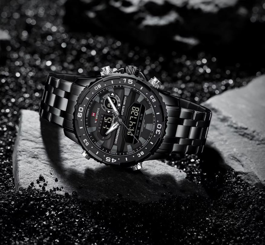 Naviforce 9234 Men’s Waterproof Sports Dual Display Watch