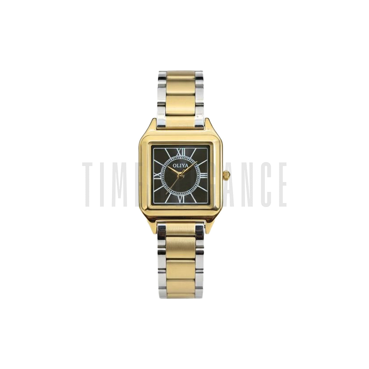 OLIYA 6103 Women’s Small Square Quartz Watch Black Dial – Luxury Waterproof Ladies Wristwatch