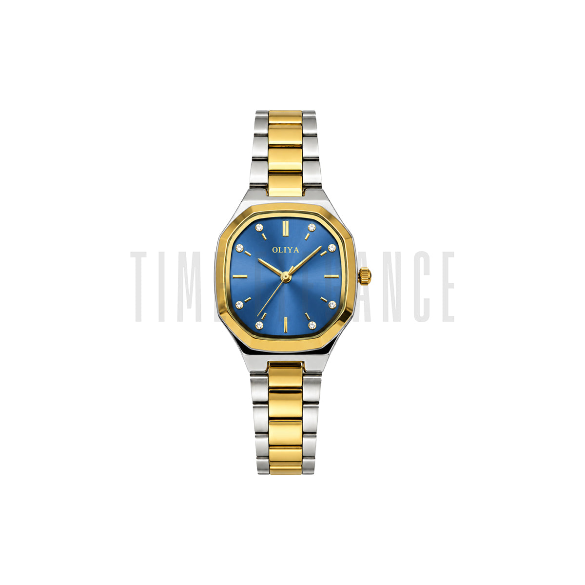 OLIYA 831 Women’s Blue Dial Watch – Two Tone Bracelet