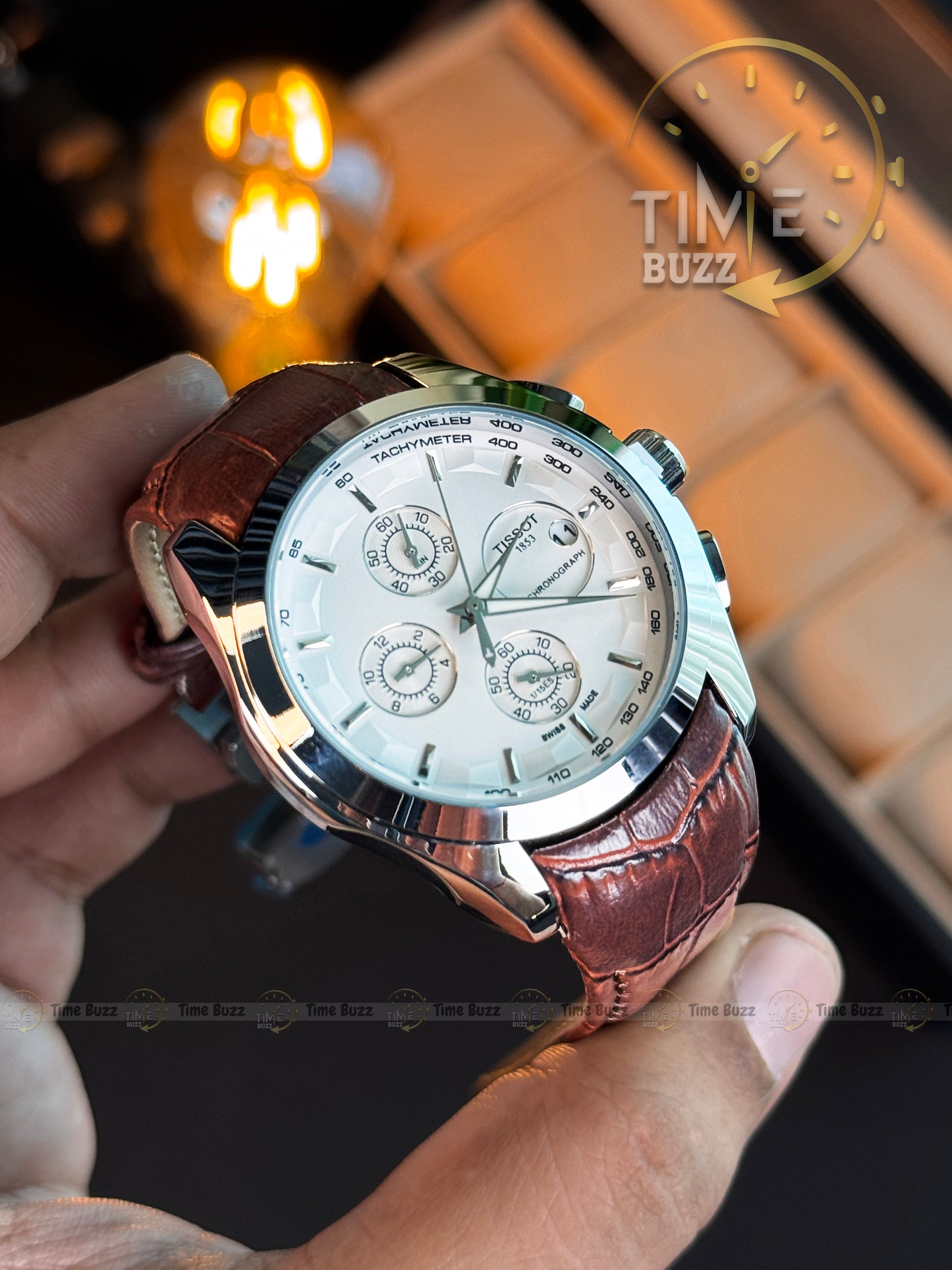 Tissot 1853 Chronograph Brown Leather Men's Watch