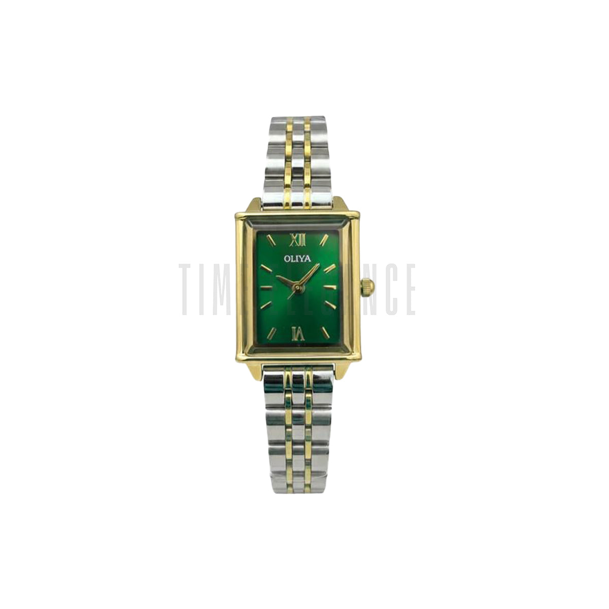 OLIYA 860 Women’s Luxury Quartz Watch Green Dial – Elegant Stainless Steel Fashion Wristwatch