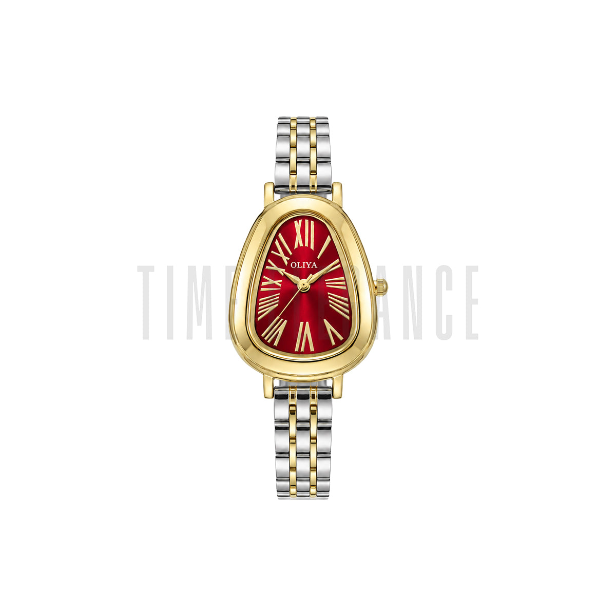 OLIYA 2016 Vintage Snake-Head Quartz Watch Red Dial– Light Luxury Elegant Women’s Wristwatch