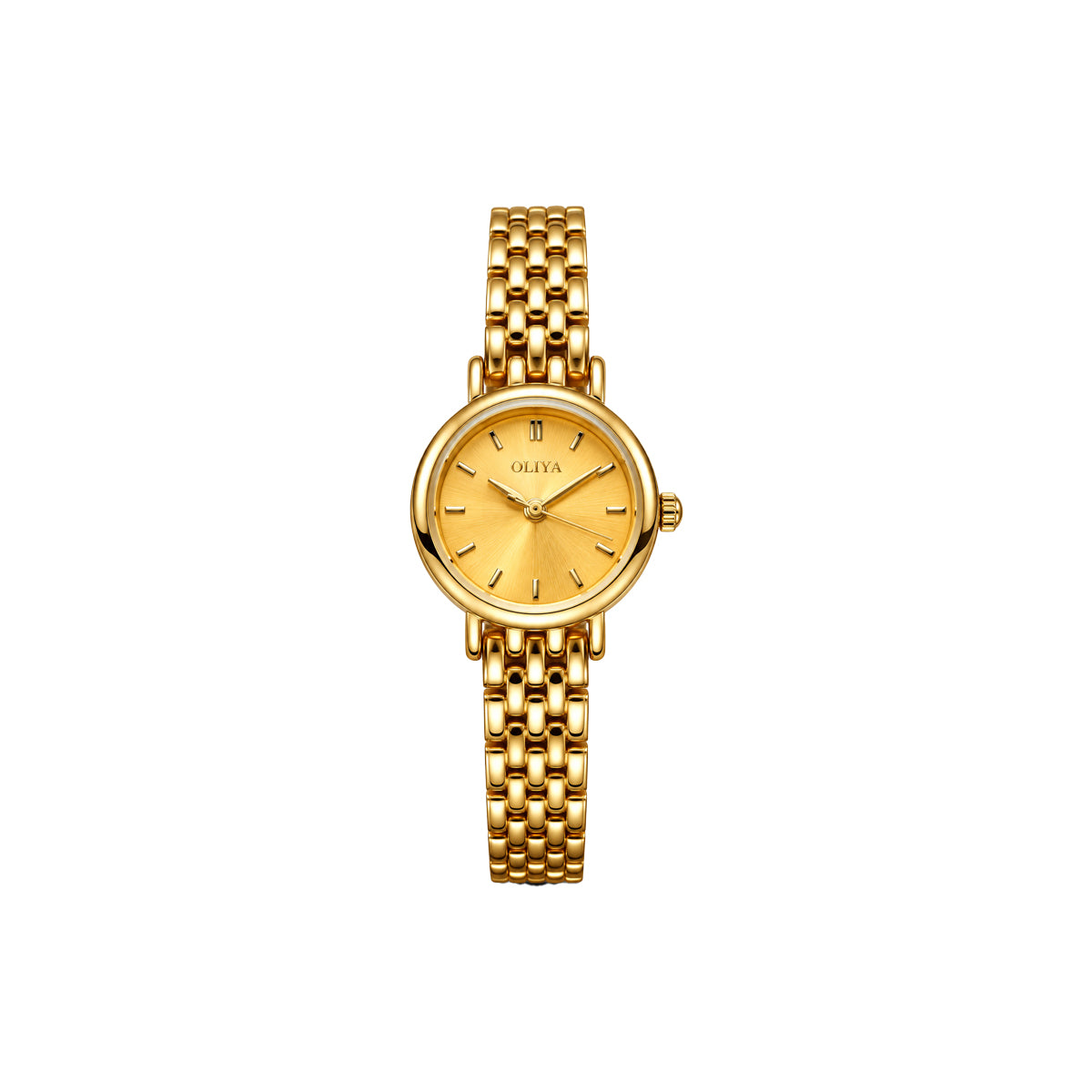 OLIYA Elegant Ladies Gold Watch – Gold Dial & Classic Bracelet