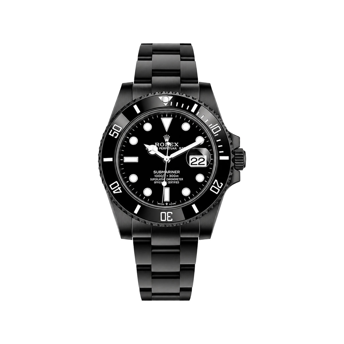 Rolex Submariner Date Men’s Watch – Full Black Edition