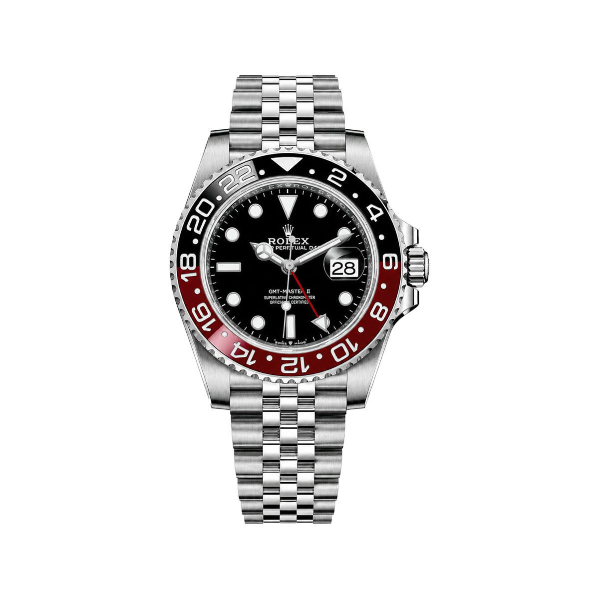 Rolex GMT-Master II Men’s Watch – Black Dial & Red Black Bezel