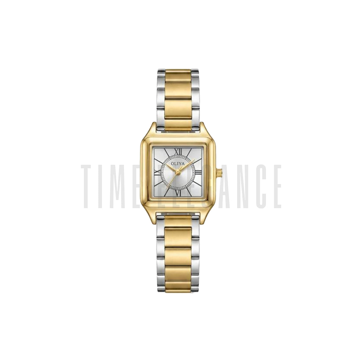 OLIYA 6103 Women’s Small Square Quartz Watch White Dial – Luxury Waterproof Ladies Wristwatch