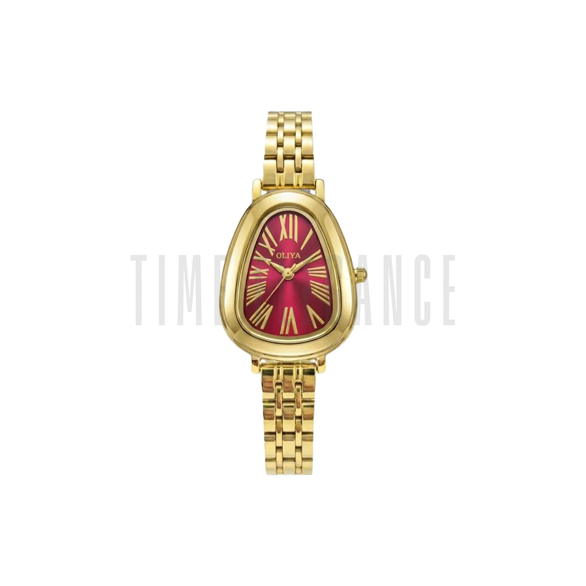 OLIYA 2016 Vintage Snake-Head Quartz Watch Red Dial– Light Luxury Elegant Women’s Wristwatch