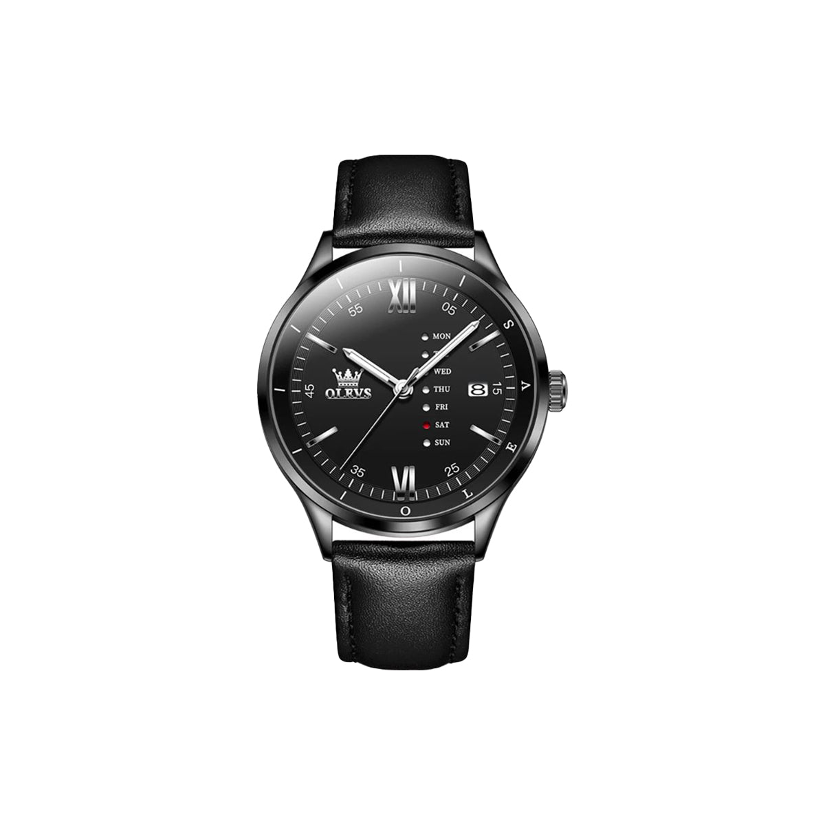 OLEVS-2931 men’s quartz watch with Roman numeral dial