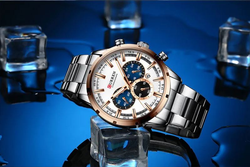 CURREN 8355 Waterproof 3ATM Stainless Steel Watch for Men