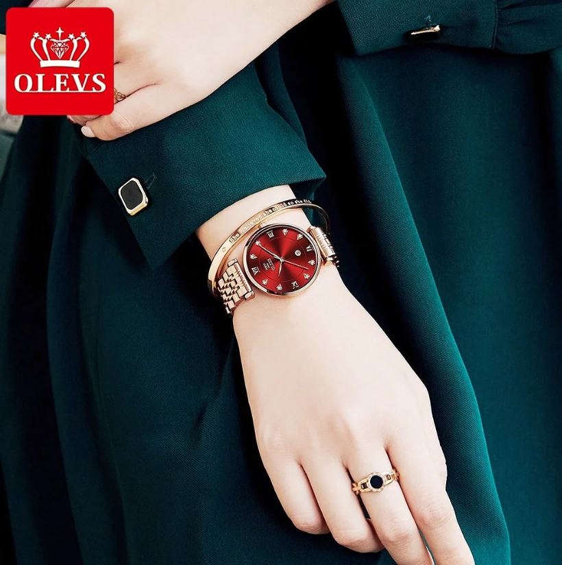 OLEVS 5866 Women's Luxury Waterproof Quartz Watch