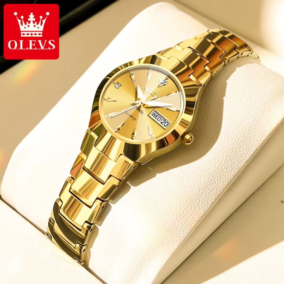 OLEVS 8697 Minimalist Diamond Quartz Watch