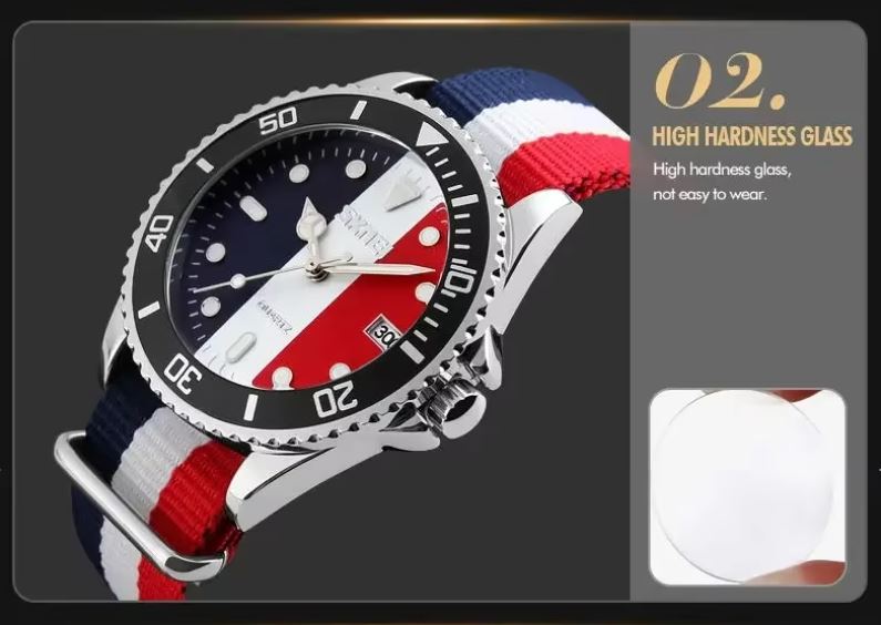 SKMEI 9133 Unisex Luxury Quartz Watch – Waterproof Calendar Business Sports Wristwatch