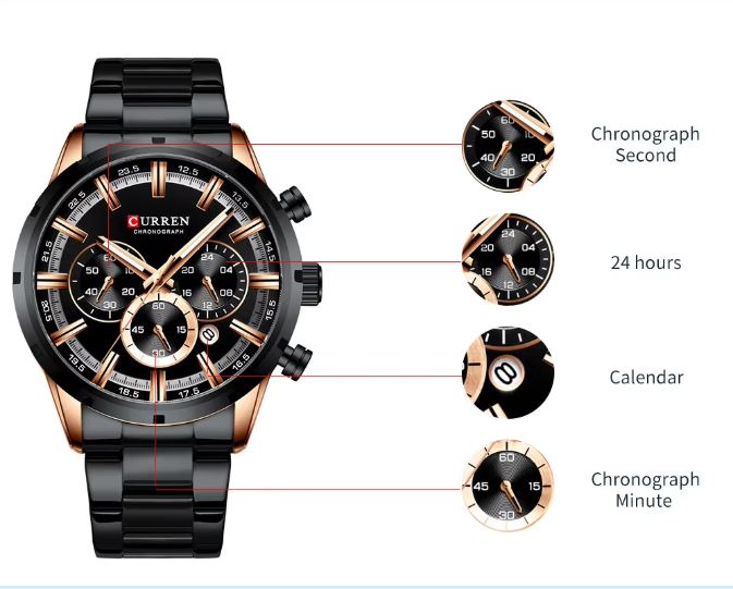 CURREN 8355 Stylish Men's Watch Suitable for Business and Casual Wear