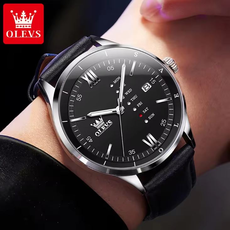 OLEVS-2931 Classic Waterproof Sport Watch for Men