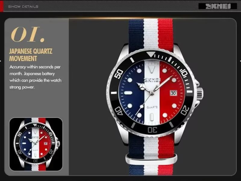 SKMEI 9133 Unisex Luxury Quartz Watch – Waterproof Calendar Business Sports Wristwatch