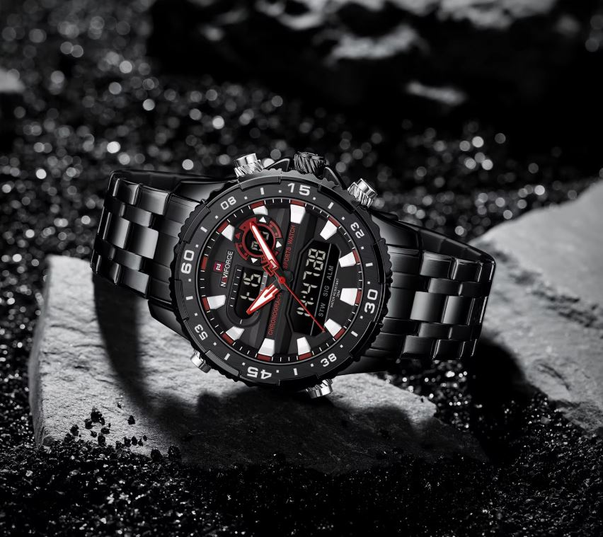 Naviforce 9234 Men’s Waterproof Sports Dual Display Watch