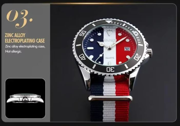 SKMEI 9133 Unisex Luxury Quartz Watch – Waterproof Calendar Business Sports Wristwatch