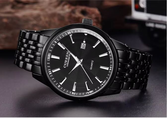 CURREN 8052 silver dial classic business quartz watch