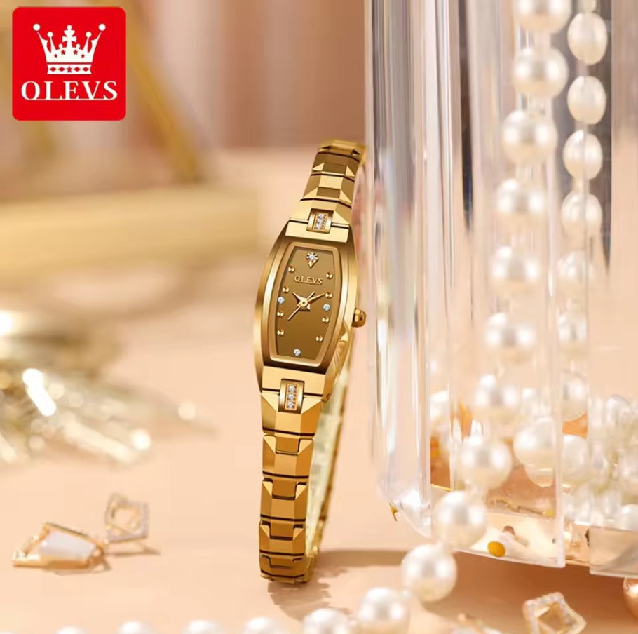 OLEVS 5501 Women’s Luxury Slim Diamond Tungsten Steel Quartz Watch