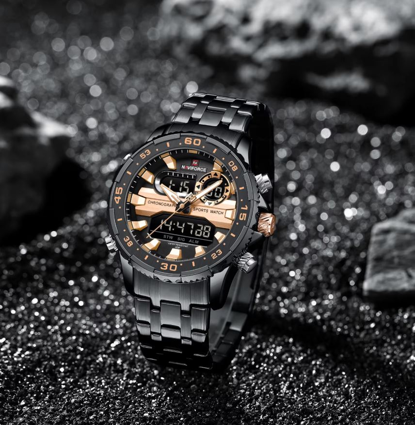Naviforce 9234 Men’s Waterproof Sports Dual Display Watch