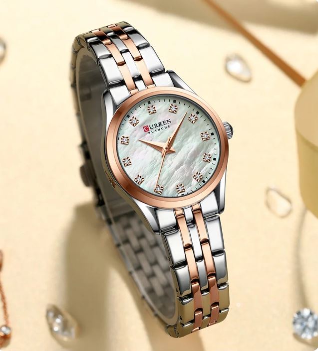 CURREN 9111 Women’s Luxury Watch White – Slim Elegant Style