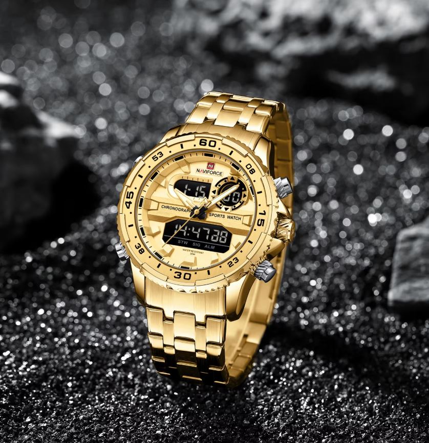 Naviforce 9234 Men’s Waterproof Sports Dual Display Watch