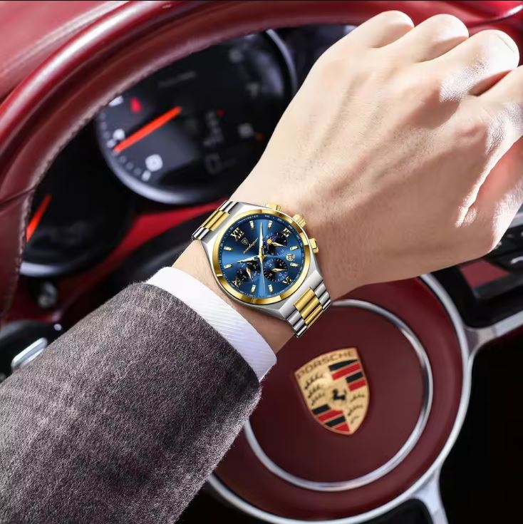 OEDAGAR 688 men’s waterproof stainless steel business watch