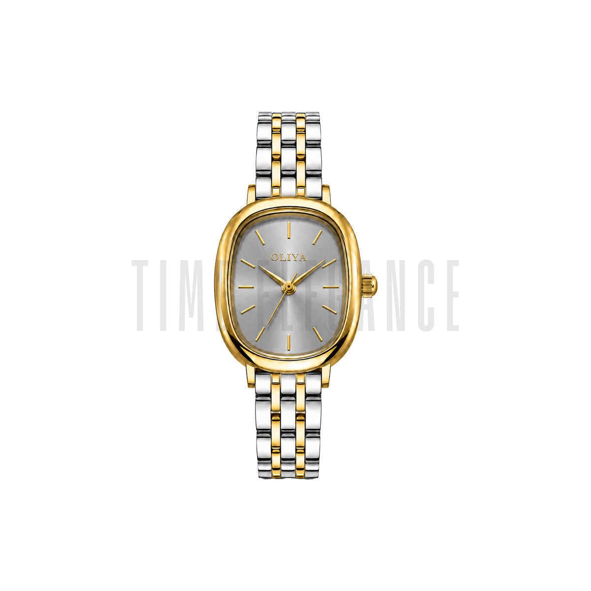 OLIYA 705 Women’s Ash Dial Watch – Gold Silver Bracelet