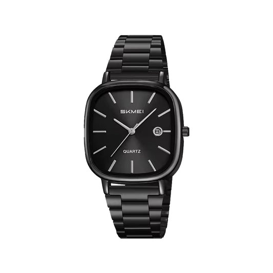SKMEI 2551 Men’s Quartz Watch Black – Stainless Steel Cartoon Style Water Resistant Wristwatch