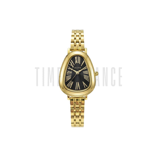 OLIYA 2016 Vintage Snake-Head Quartz Watch Black Dial– Light Luxury Elegant Women’s Wristwatch