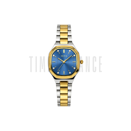 OLIYA 831 Women’s Blue Dial Watch – Two Tone Bracelet