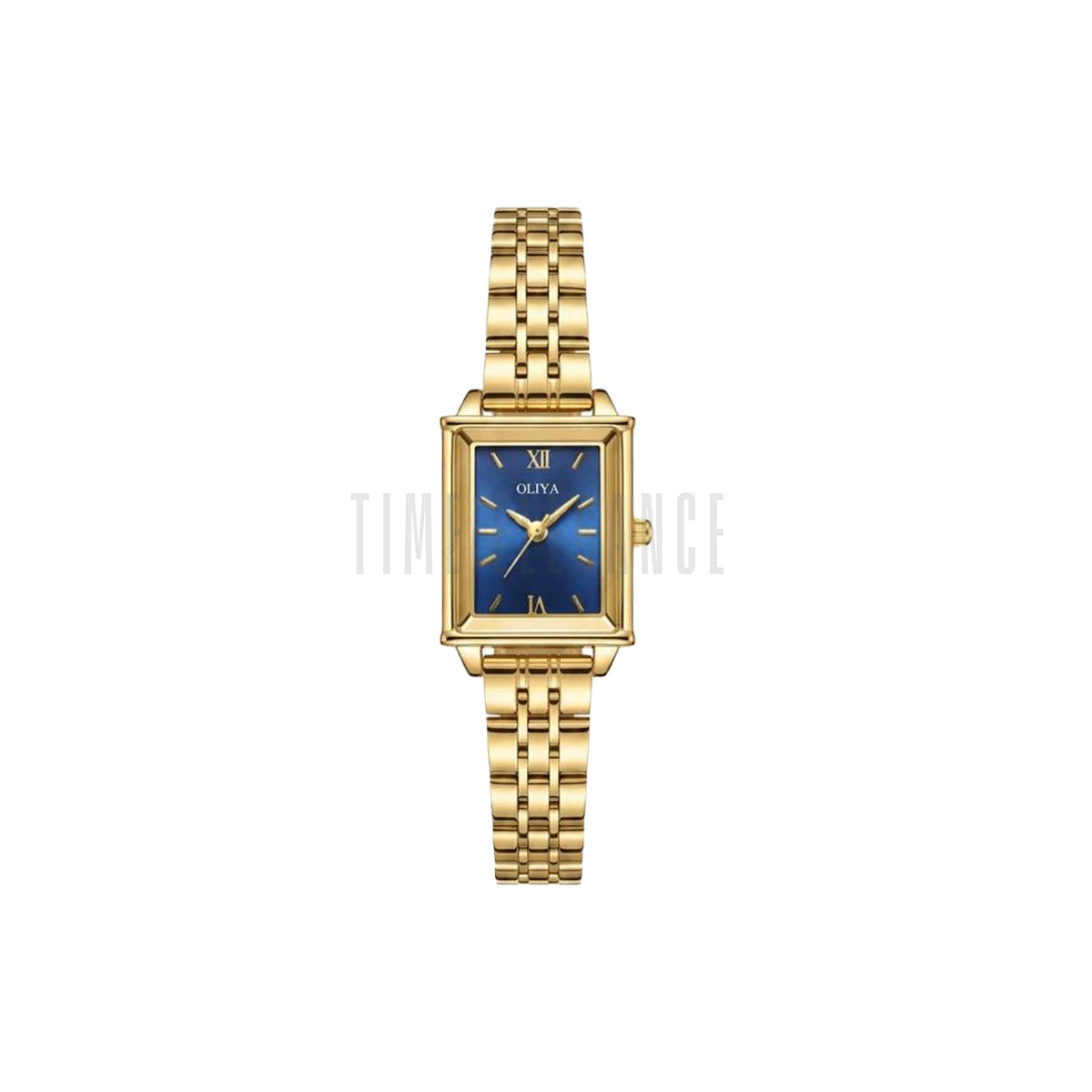 OLIYA 860 Women’s Luxury Quartz Watch Golden Blue – Elegant Stainless Steel Fashion Wristwatch