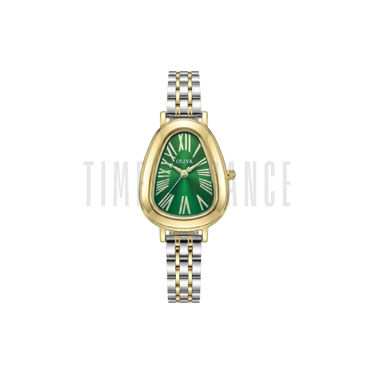 OLIYA 2016 Vintage Snake-Head Quartz Watch Green Dial– Light Luxury Elegant Women’s Wristwatch