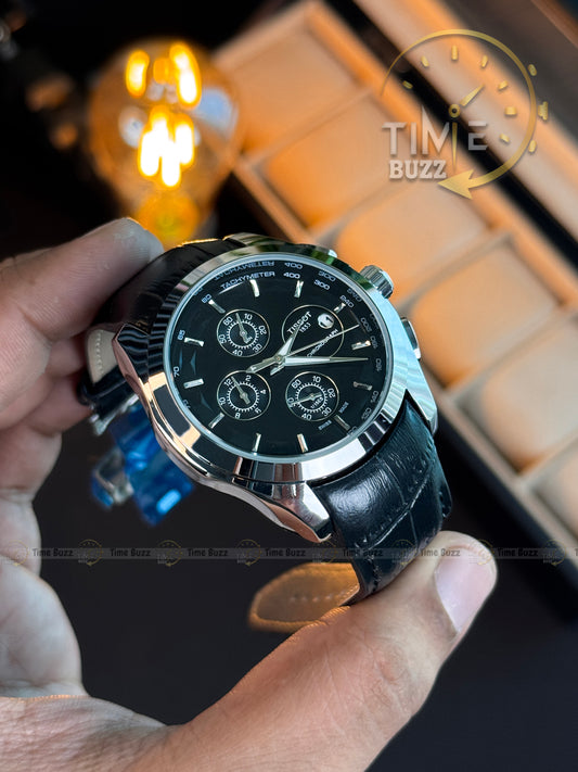 Tissot 1853 Chronograph Black Leather Men's Watch