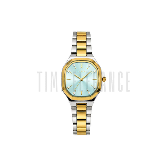 OLIYA 831 Women’s Mint Sky Blue Dial Watch – Two Tone Bracelet