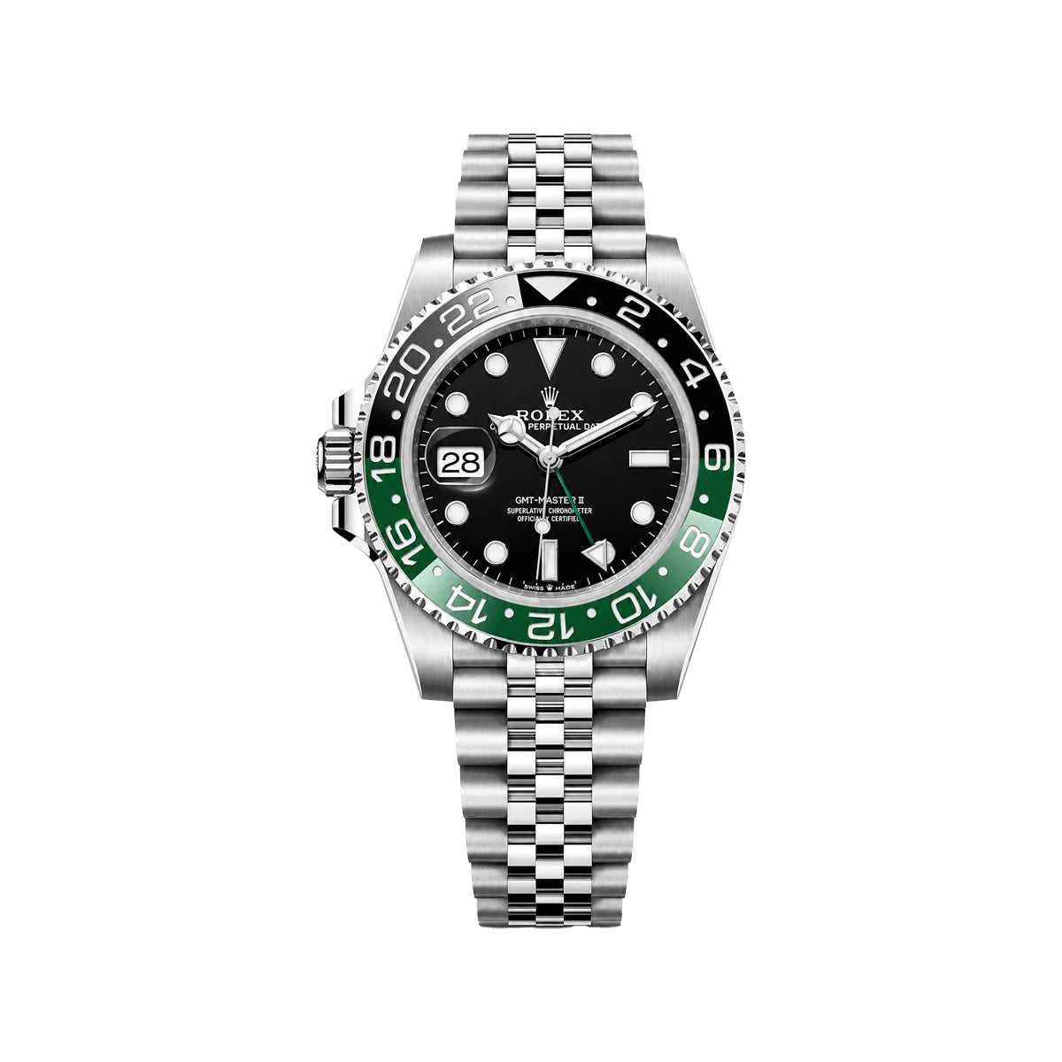 Rolex Black & Green GMT Automatic Watch – Jubilee Steel Bracelet