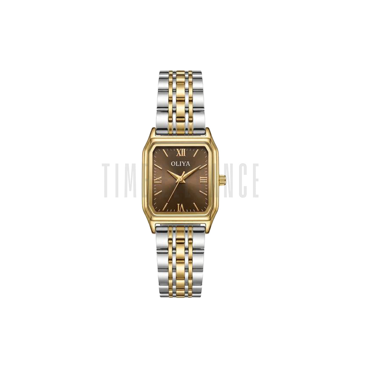 OLIYA 899 Women’s Luxury Square Quartz Watch Brown Dial– Simple Scale Fashion Wristwatch