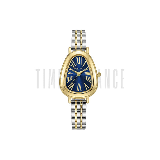 OLIYA 2016 Vintage Snake-Head Quartz Watch Blue Dial– Light Luxury Elegant Women’s Wristwatch