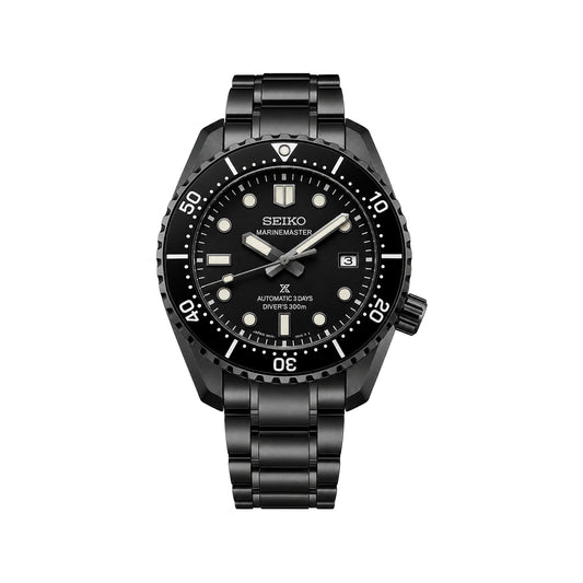 Seiko Marinemaster Automatic – Black Dial Black Stainless Steel Watch