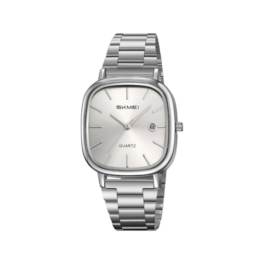 SKMEI 2551 Men’s Quartz Watch Silver – Stainless Steel Cartoon Style Water Resistant Wristwatch