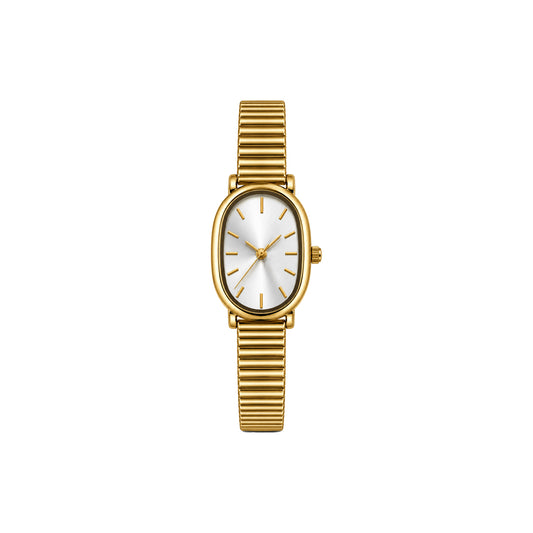 OLIYA 2015 Ladies White Dial Gold Watch – Elegant Oval Case & Classic Bracelet
