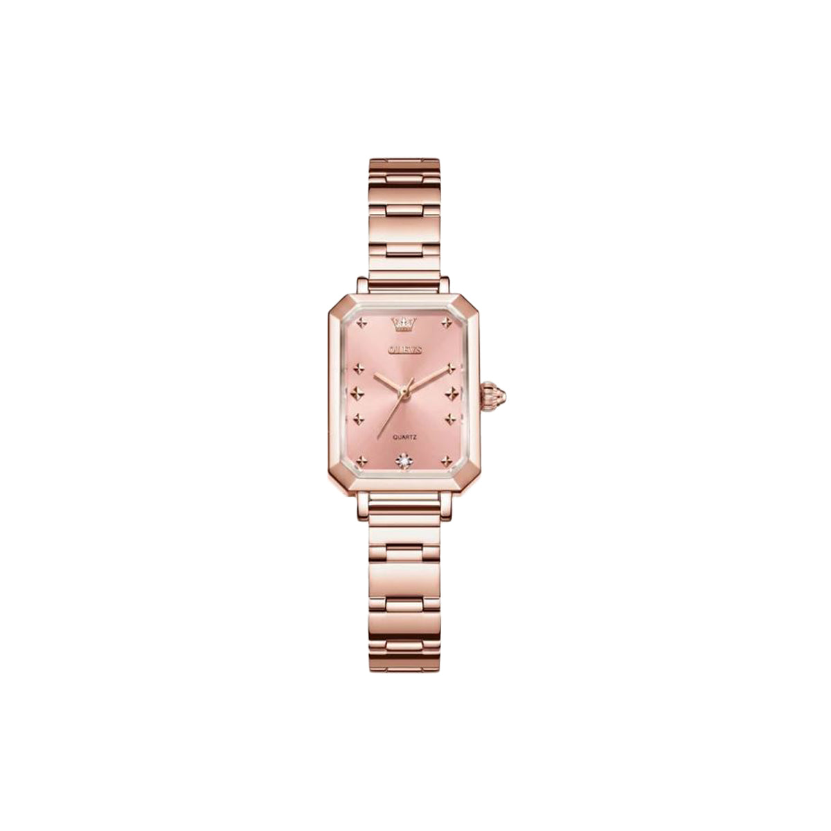 OLEVS 5660 Women’s Elegant Quartz Watch Rose Gold – Stainless Steel Bracelet Ladies Analog Wristwatch