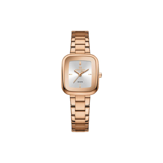 NAVIFORCE NF5075 Women’s Vintage Quartz Watch Rosegold White – Stainless Steel Bracelet