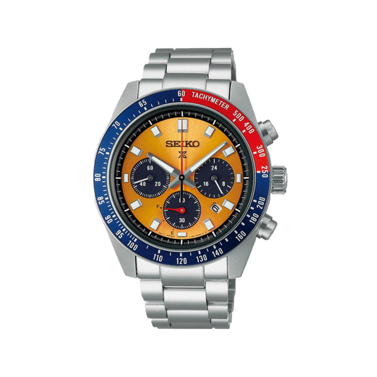 Seiko 292775 Prospex Speedtimer Chronograph Men's Watch – Golden Dial, Stainless Steel Bracelet