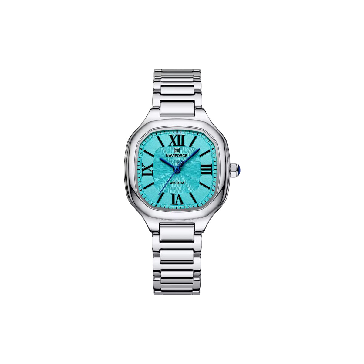 NAVIFORCE 5042 Women’s Square Quartz Watch Silver Paste– Stainless Steel Bracelet
