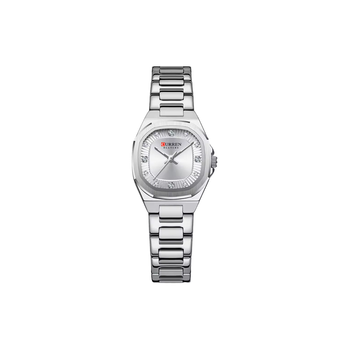 CURREN 9104 Women’s Luxury Quartz Watch Silver– 25mm Dial, Luminous Hands & Stainless Steel Bracelet
