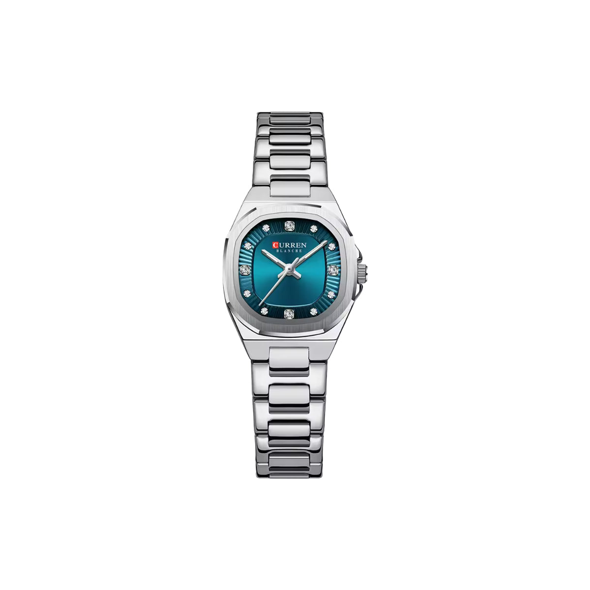 CURREN 9104 Women’s Luxury Quartz Watch Blue– 25mm Dial, Luminous Hands & Stainless Steel Bracelet