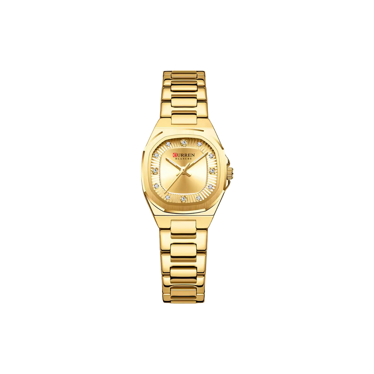 CURREN 9104 Women’s Luxury Quartz Watch Golden– 25mm Dial, Luminous Hands & Stainless Steel Bracelet