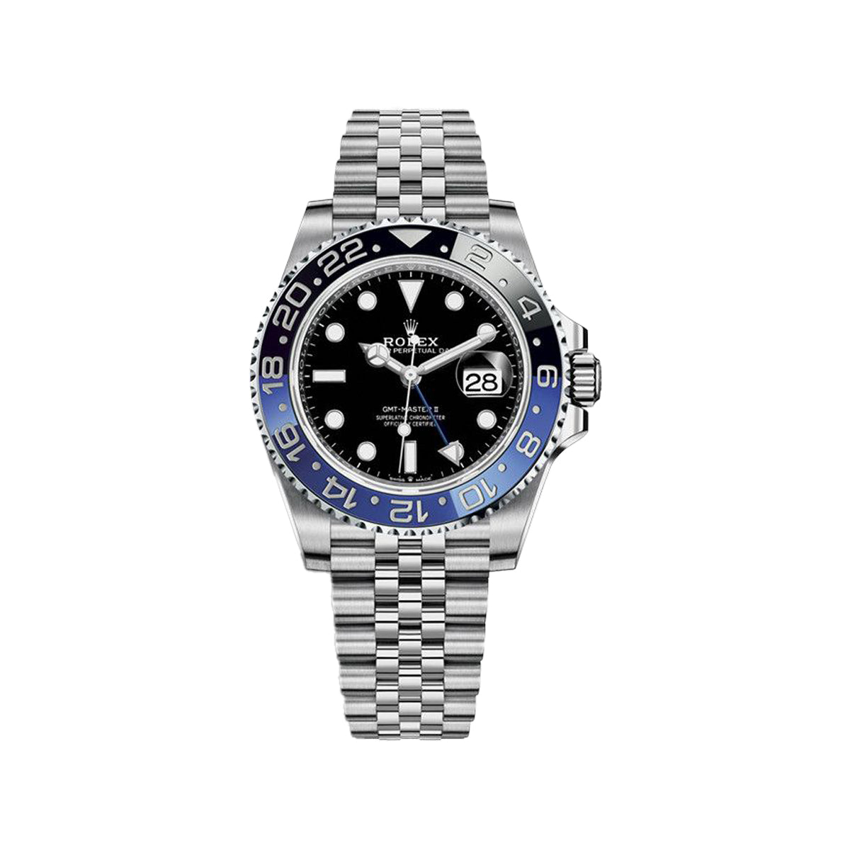 Rolex GMT-Master II Batman Men’s Watch – Black Dial & Blue Black Bezel